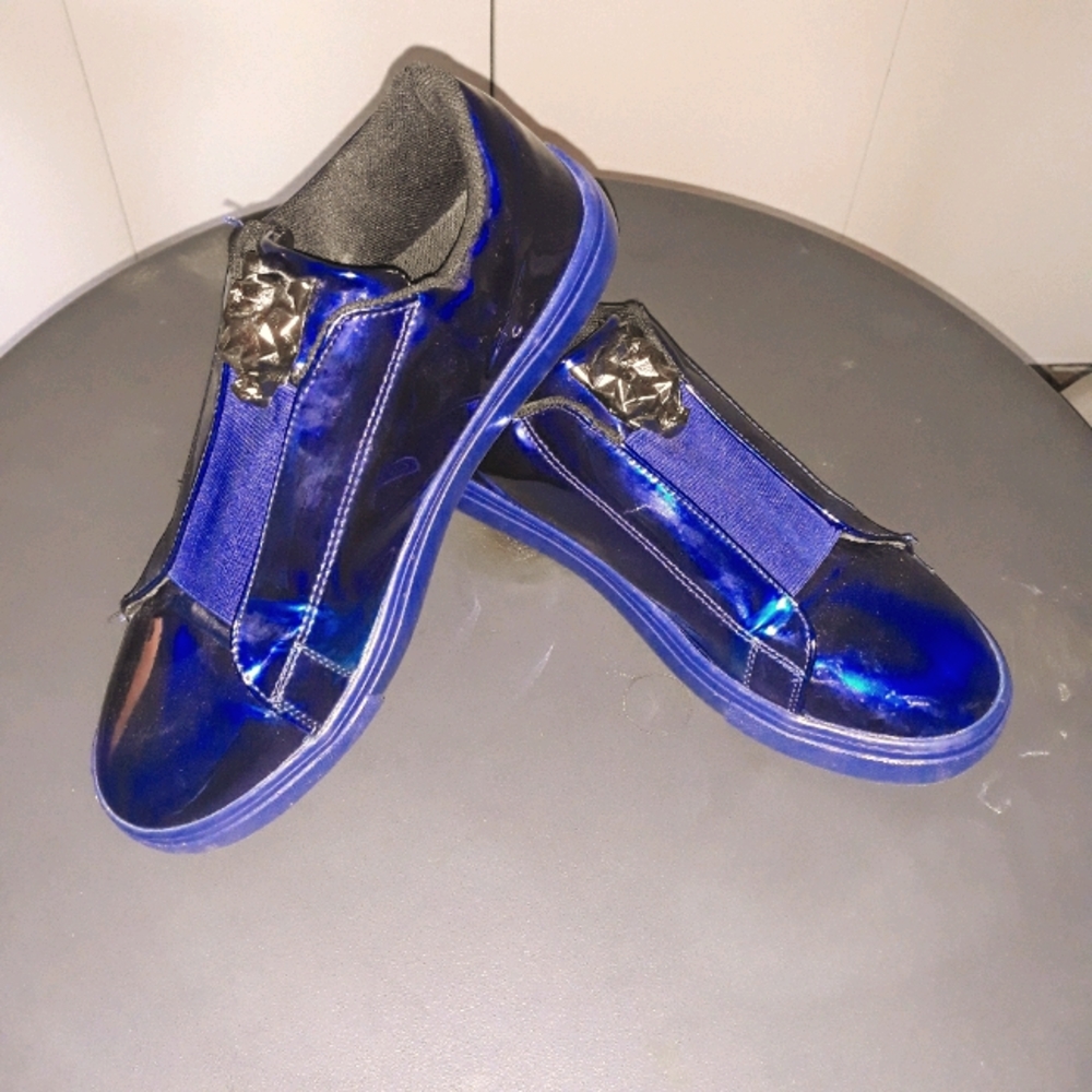 Metallic blue sneakers Shoe Pie sz 42 
